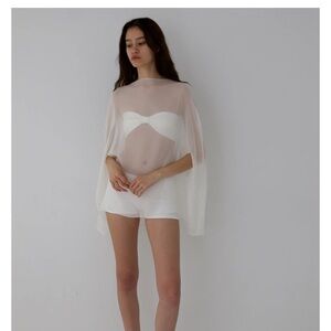Buci - Ibis poncho set in ivory